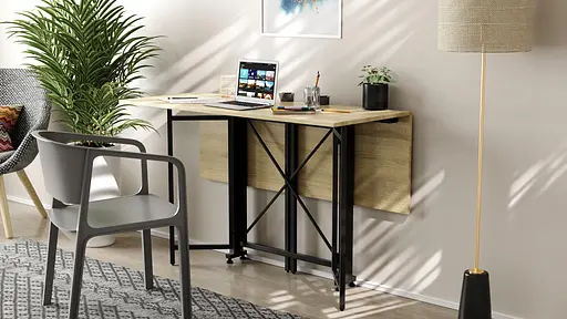 Стіл-книга трансформер Спайдер Ferrum-decor 750x1150x880 Чорний метал ДСП Дуб Сонома 16 мм (FRD-105091) - фото 7