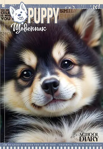 Щоденник, 55 г, 7БЦ, 165x240 мм, 40 аркушів, матова ламінація, 25034