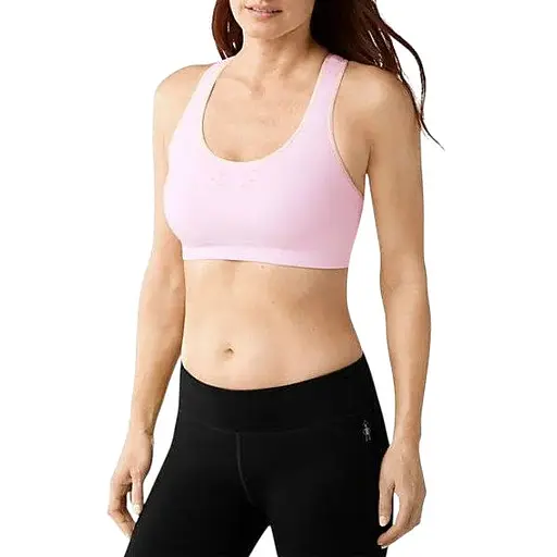 Бра Smart Wool Wm’s PhD Seamless Racerback Bra SO160 Pink Horizon Heather XS (1033-SW SO160.665-XS)