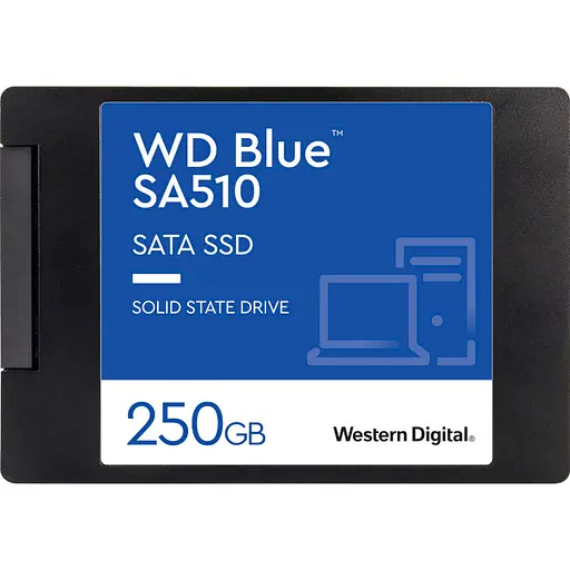 Накопитель SSD Western Digital Sata 2.5" 250Gb WD BLUE SA510 240 256 (WDS250G3B0A) - фото 1