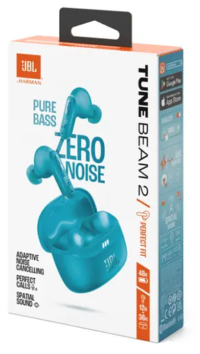 Гарнитура JBL TUNE BEAM 2 Turquoise (JBLTBEAM2TQE) - фото 11