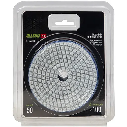 Круг алмазний Alloid Building Tools шліфувальний на липучці 100 мм зерно 50 (DD-63283) - фото 4