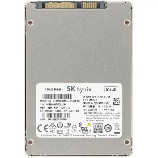 Накопичувач SSD SK hynix 2.5 512GB (HFS512G32TNH) Б/В - фото 1