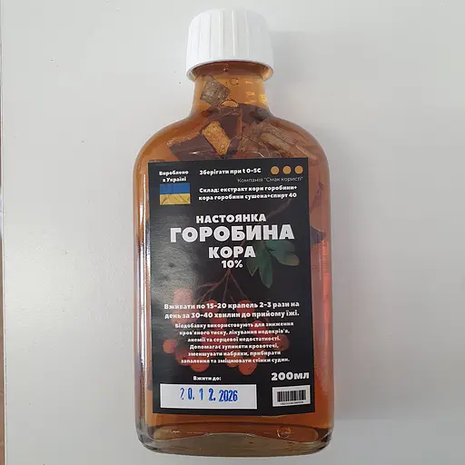 Настоянка на корі горобини 200 мл - фото 1