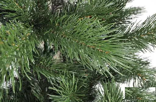 Штучна пухнаста сосна Люкс (висота 2.10 м) лита (Зелена) - фото 5