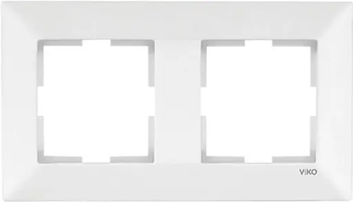 Рамка подвійна VIKO Meridian горизонтальна Білий (90979002-WH)