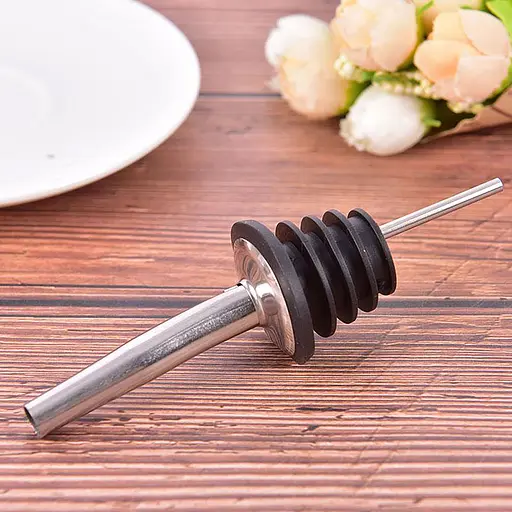 Пробка-носик гейзер дозатор для разлива из бутылки с носиком из нержавеющей стали 10 см (2 шт. в комплекте), Kitchen Master Черный 86477 - фото 10