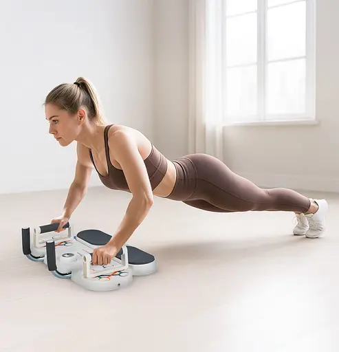 Доска для отжиманий Gymtek Multi Push Up Board белый - фото 9