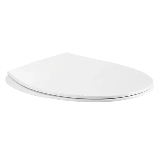 Сиденье для унитаза Mixxus Seat Cover Ellipse-2002 с микролифтом 460x370x60 мм MI6720, Белый - фото 1