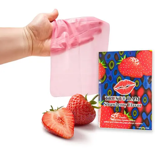 Латексна серветка One Latex Dental Dams Strawberry 1 шт. - фото 2