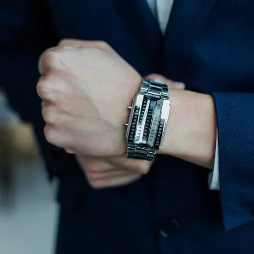 Чоловічий наручний годинник Skmei Iron Сріблястий - фото 6