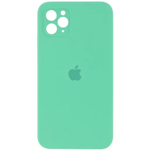 Чехол Epik Silicone Case Square Full Camera Protective AA для Apple iPhone 11 Pro Max 6.5 Зеленый/Spearmint - фото 1