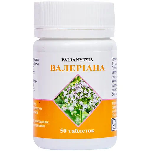 Дієтична добавка Palianytsia Валеріана 50 таблеток