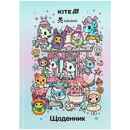 Щоденник шкільний Kite tokidoki тверда обкладинка (TK25-262)