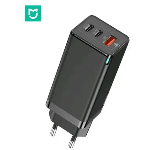 Блок живлення 65w Мережевий зарядний пристрій Xiaomi Baseus GaN Mini Quick Travel BS-C915 - фото 1