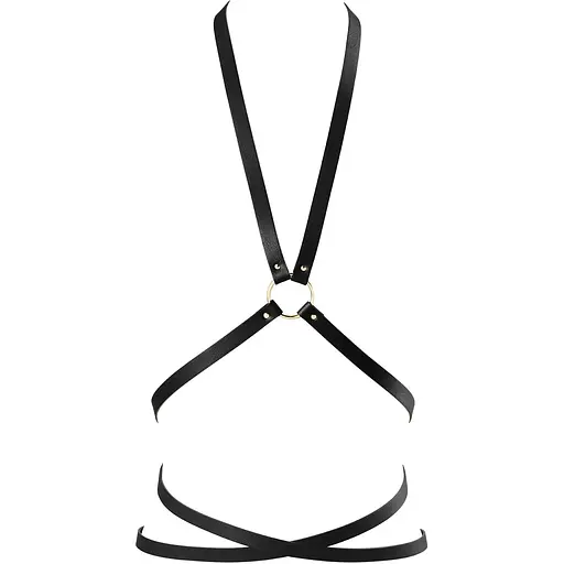 Портупея из экокожи Bijoux Indiscrets Maze - Multi-Way Body Harness Black
