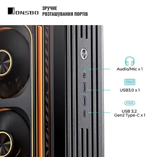 Корпус JONSBO TK-4 Black - фото 7