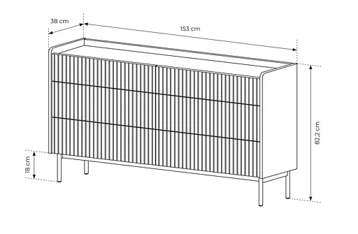 Комод Perfect Home Левел / Level з 6 шухлядами 6S/153 Беж/дуб сканді (PFH-091156) - фото 5