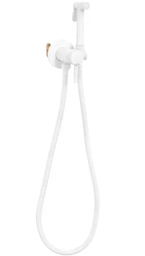 Набір гігієнічного душу прихованого монтажу Rea Loop white matt REA-B0255, Білий матовий - фото 4