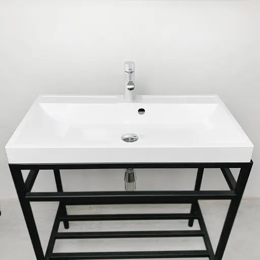 Раковина Adamant умывальник STRENG NEW искусственный камень прямоугольная - фото 3