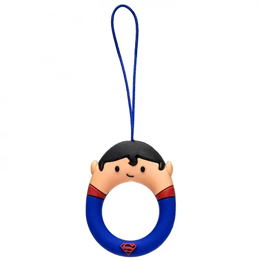 Силіконовий футляр Marvel & DC series для навушників AirPods 1/2 + кільце Супермен/Синій - фото 6