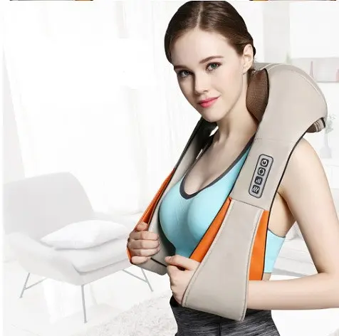 Шиацу массажер для шеи и спины 4 кнопки воротник 65W Универсальный - фото 2