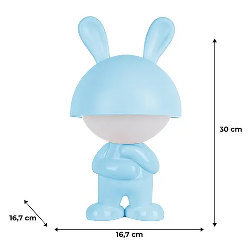 Світильник-нічник Kite LED з акумулятором Dreamy Bunny блакитний (K25-315-1-3) - фото 5