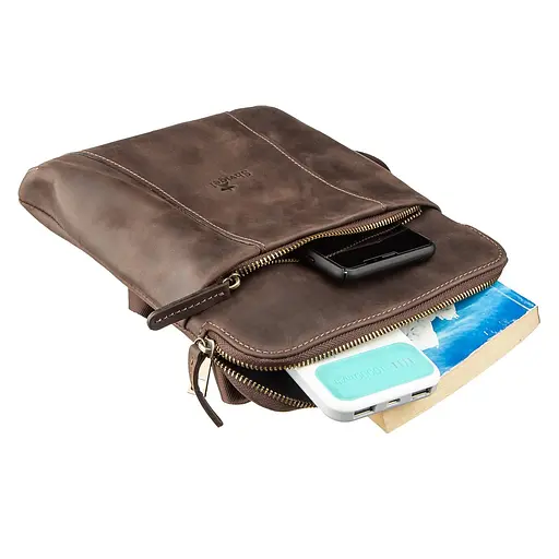 Сумка кожаная мужская SHVIGEL 20,5х26х2 см sum0012646 - фото 3