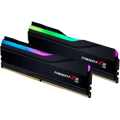 Модуль пам'яті DDR5 G.Skill Trident Z5 RGB 2x32GB 6000MHz Black (F5-6000J3040G32GX2-TZ5RK) [102616]