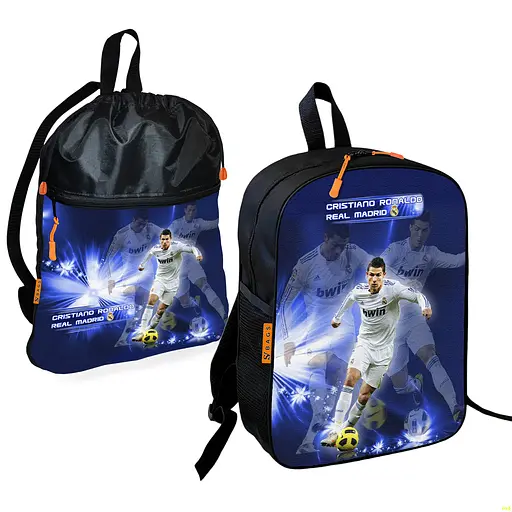 Школьный рюкзак детский Криштиану Роналду + Сумка для обуви спортивной формы рюкзак-мешок мальчику (01875)