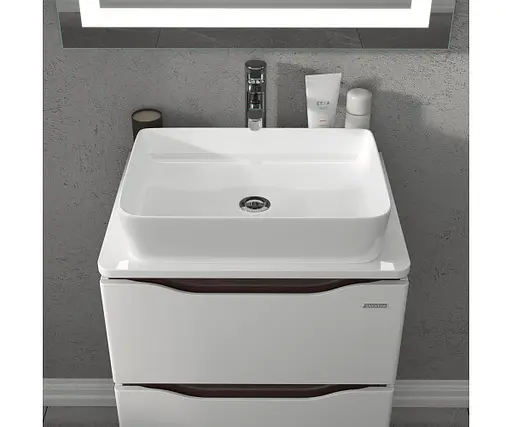 Тумба підлогова Sanwerk Алесса 60 венге з Топ панеллю та умивальником Rapid 50x35 (MV0000900) Венге - фото 4