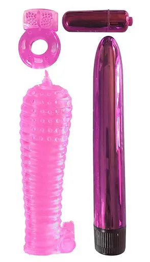 Набор секс-игрушек Classix Ultimate Pleasure Couple’s Kit 4 шт. розовый - фото 3