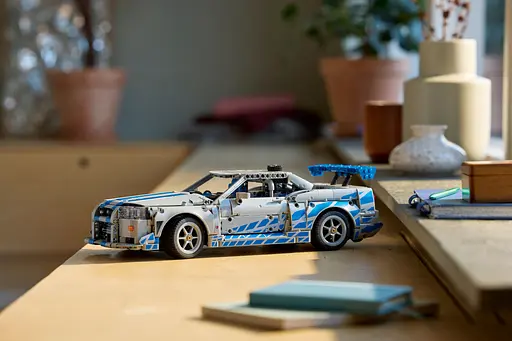 Конструктор LEGO Technic Двойной форсаж Автомобиль Nissan Skyline GT-R (R34) 1410 деталей (42210) - фото 13