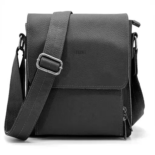 Чоловіча шкіряна сумка через плече TARWA 26х22х6 см sum0025757 - фото 1