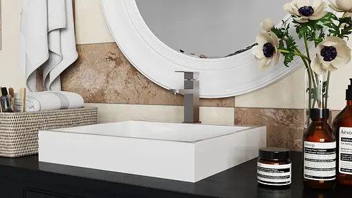 Змішувач для раковини Kroner KRP Edelstahl Kubus - ESG010 CV023009 Хром матовий - фото 8