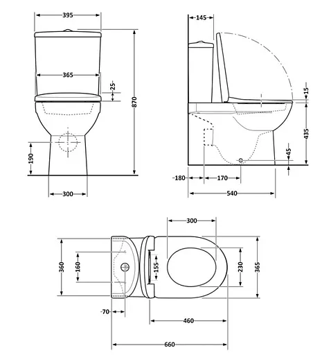 Унитаз напольный Qtap Scorpio Ultra Quiet с сиденьем Slim Duroplast/ Soft-close/ Quick Release QT14226088AMB - фото 10