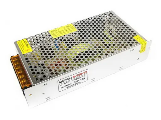 Импульсный блок питания 12 В 10 A (120 W) перфорированный SLIM - фото 3