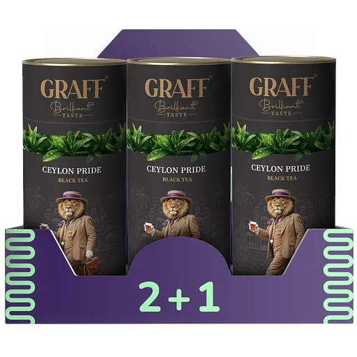 Чай чорний Graff Ceylon pride 240 г (3 шт. х 80 г)