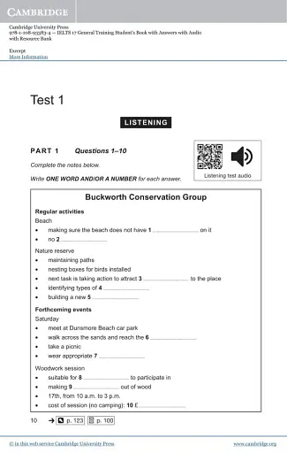 Cambridge Practice Tests IELTS 17 General with Answers, Downloadable Audio - фото 2
