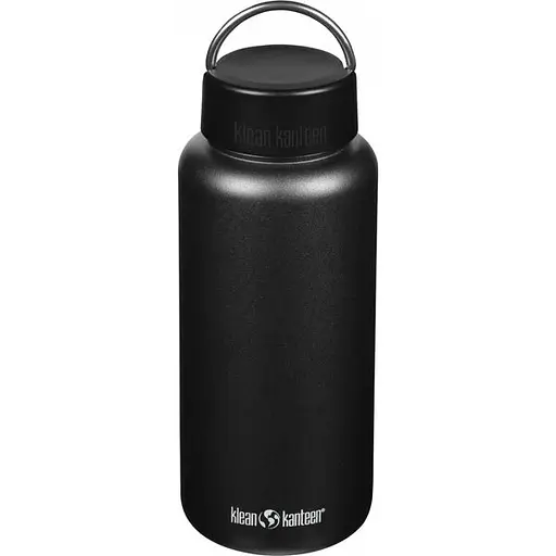 Пляшка для води Klean Kanteen Wide Loop Cap 1182 мл Чорний (1017-1009497)
