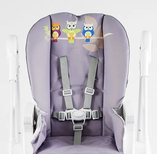 Стульчик для кормления K-60290 Joy мягкий чехол ПВХ, 4 колеса, съёмный столик, корзинка, в коробке (6989203550090) - фото 7