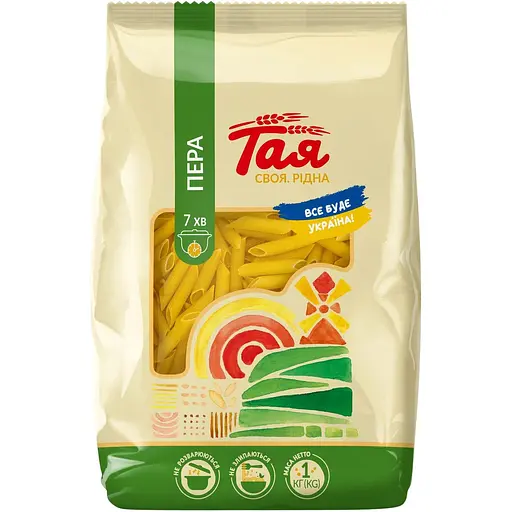 Макаронные изделия Тая Перо экстра, 1 кг (91426)