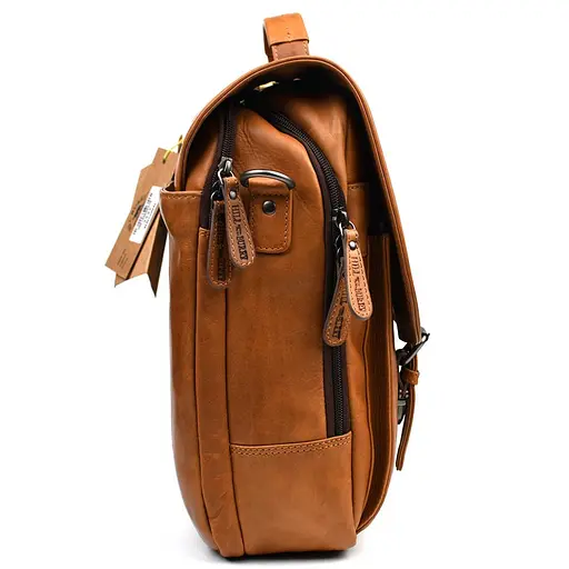 Кожаная сумка для ноутбука Hill Burry 41х35х16 см sum0025438 - фото 3