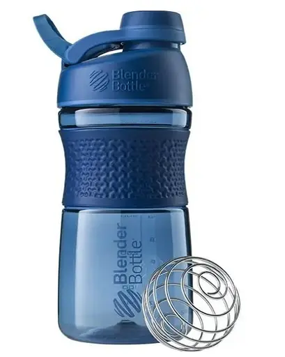 Шейкер спортивный (бутылка) BlenderBottle SportMixer Twist 20oz/590ml Navy (Twist 20oz Navy) - фото 2