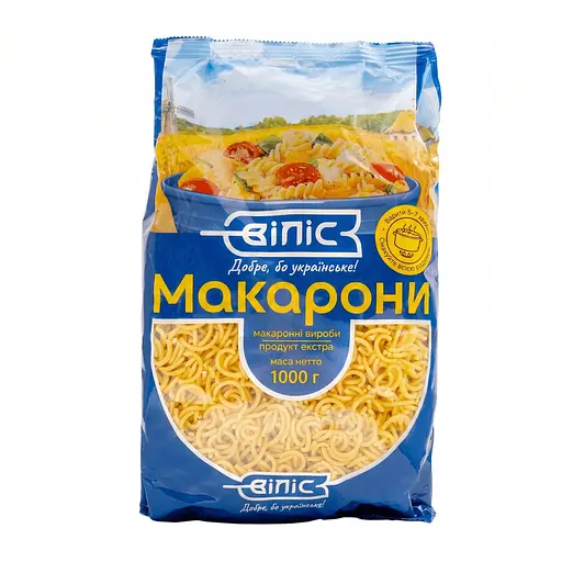 Макаронные изделия Віліс Рожки особые 1 кг - фото 1