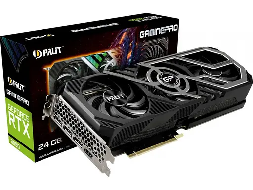 Видеокарта Palit RTX 3090 24Gb GamingPro (NED3090019SB-132BA) (GDDR6X, 384 bit, PCI-E v4.0) Б/у - фото 10