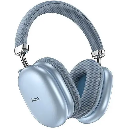 Беспроводные наушники Hoco W35 Max, ANC, BT5.3, AUX, TF, 800mAh, 90h, blue