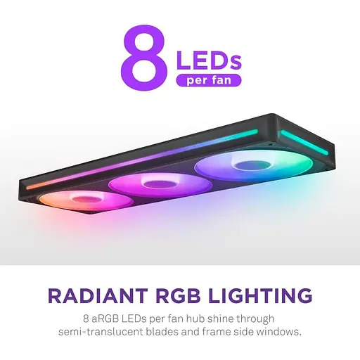 Вентилятор NZXT F360 RGB Core Black (RF-U36HF-B1) - фото 10