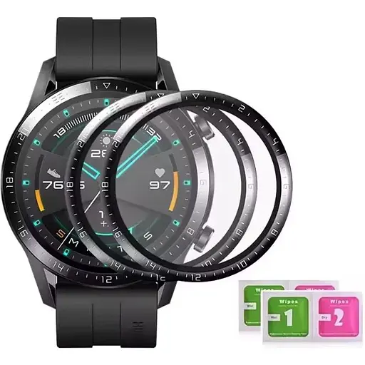 Защитная пленка DK CDK для Huawei Watch GT 2 46mm (LTN-B19) Composite Film box 2 шт. (010379) (black) - фото 2