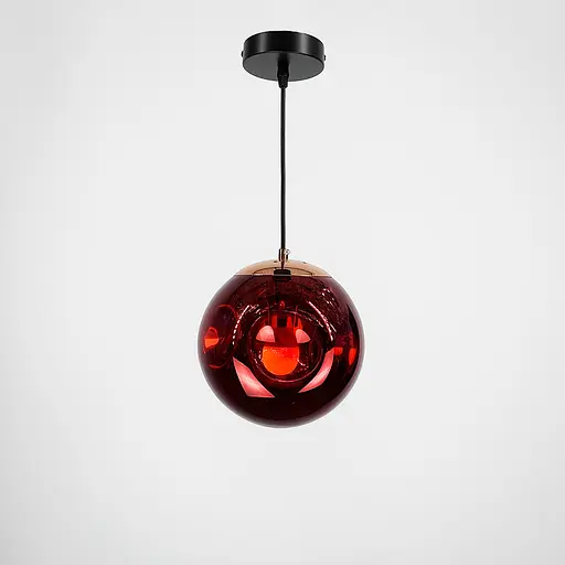 Серія підвісних світильників з глянцевим плафоном з мідним напиленням | Line F | Арт. 0685 Rose Gold - фото 2